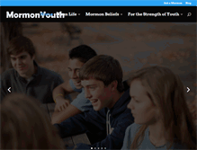 Tablet Screenshot of mormonyouth.org